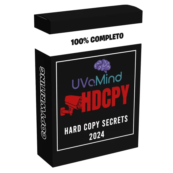 Imagem de capa do curso Hard Copy Secrets – Copywriting com Kishotenketsu, voltado para criação de textos persuasivos e estratégias de vendas.