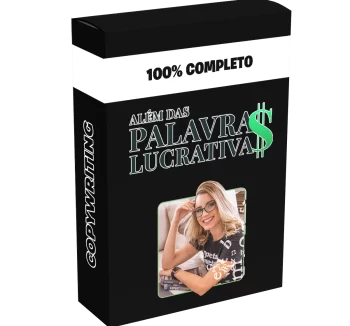 Imagem do curso Além das Palavras Lucrativas – Roberta Santos 2025, treinamento completo em copywriting, persuasão e geração de renda online.