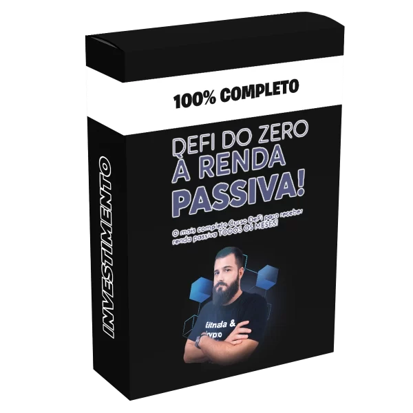 Imagem do curso DeFi do Zero à Renda Passiva – Felipe Escudeiro, treinamento sobre renda passiva em criptomoedas.