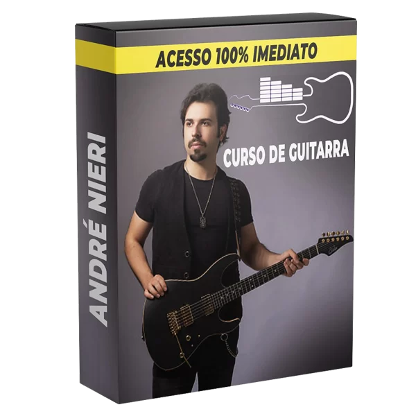 Imagem representando o Curso de Guitarra – André Nieri, com foco em técnica, improvisação e domínio do instrumento.