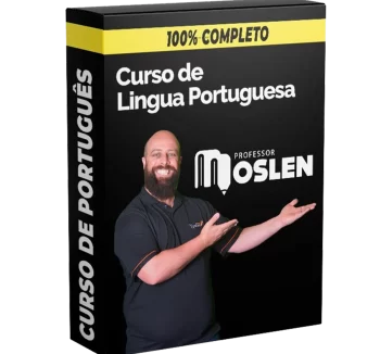 Imagem representando o Curso de Língua Portuguesa Professor Noslen, focado em gramática, redação e interpretação de textos.