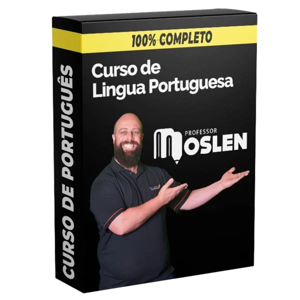 Imagem representando o Curso de Língua Portuguesa Professor Noslen, focado em gramática, redação e interpretação de textos.