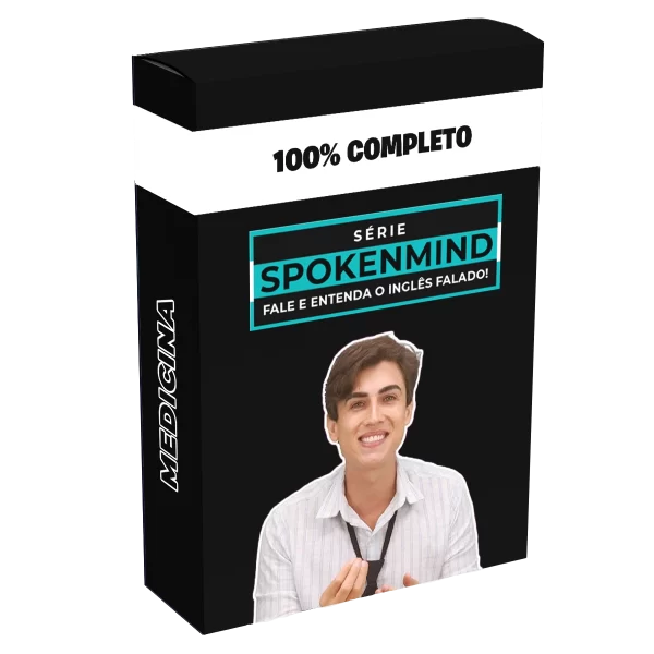 Banner do curso Spokenglish Just Spoken 2025 – Felipe Espinosa, curso de inglês prático com foco na fala, pronúncia e fluência.