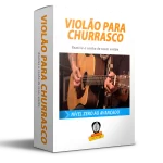 Imagem representando o curso Violão Para Churrasco (Nível Zero ao Avançado) – Aprendendo com o Tio, focado em ensinar músicas de violão para tocar em churrascos e encontros.