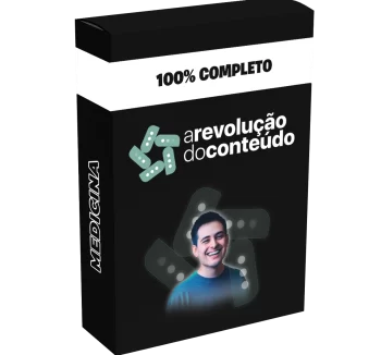 Imagem representando o curso A Revolução do Conteúdo – Hyeser Souza, focado em criação de conteúdo estratégico, posicionamento digital e construção de autoridade.