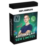 Imagem representando o curso Automação Sem Limites – Maicon Ramo, focado em automações avançadas para negócios digitais e escalabilidade com tecnologia.