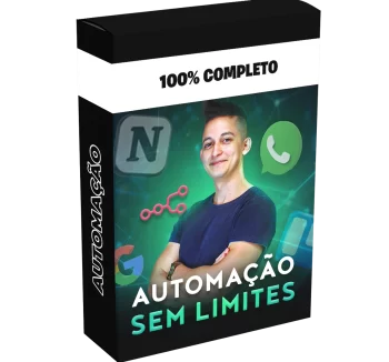 Imagem representando o curso Automação Sem Limites – Maicon Ramo, focado em automações avançadas para negócios digitais e escalabilidade com tecnologia.
