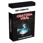 Imagem representando o curso El Professor Oratória Viral – Giovanni Begossi, focado em técnicas de oratória, comunicação persuasiva e influência nas redes sociais.