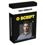 Imagem representando o curso O Script – Rodrigo Vincenzi, focado em técnicas de copywriting e roteiros de vendas que convertem.