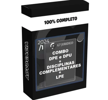 Banner promocional do Curso G7 Jurídico Defensor com foco na preparação para concursos da DPE e DPU. Formação completa para carreira de defensor público.