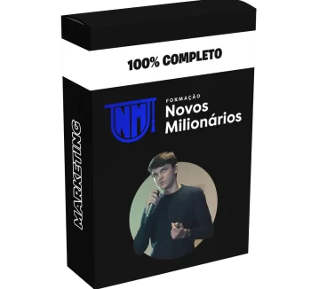 Imagem promocional do curso Formação Novos Milionários de Iagor Gonçalves, programa de educação financeira focado em liberdade financeira e criação de riqueza.