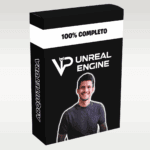 Imagem representando o Curso VIP Unreal Engine para Archviz - Vinicius Pinheiro, com elementos gráficos de arquitetura, visualização 3D e renderização realista com Unreal Engine.