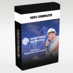 Imagem promocional do curso Estruturas na Prática Nivaldo Maria, com elementos visuais que representam engenharia civil, cálculos estruturais e construção prática.