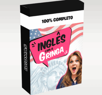 Imagem promocional do curso Gringa School Lecil Alvino, destacando aprendizado de inglês com abordagem moderna e foco em fluência prática.