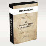 Imagem ilustrando o curso O Manuscrito Gramatical - Jotta Rocha [2025], com foco em gramática aplicada, domínio da norma culta da língua portuguesa e preparação para provas e redações.