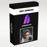 Ilustração representando o curso Aprenda VFX Lucas Sena com foco em efeitos visuais digitais e edição profissional de vídeos