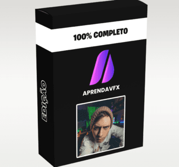 Ilustração representando o curso Aprenda VFX Lucas Sena com foco em efeitos visuais digitais e edição profissional de vídeos