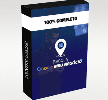 Ilustração representando a Escola Google Meu Negócio com foco em SEO local, otimização de perfil e aumento de visibilidade no Google