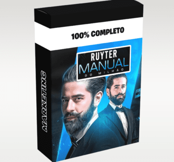 Ilustração representando o Manual do Milhão - Ruyter com foco em estratégias digitais para construção de patrimônio e crescimento financeiro