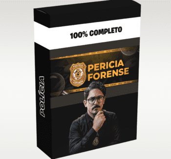 Ilustração representando Perícia Forense Danilo Peleje com foco em investigação técnica, análise forense e produção de laudos especializados